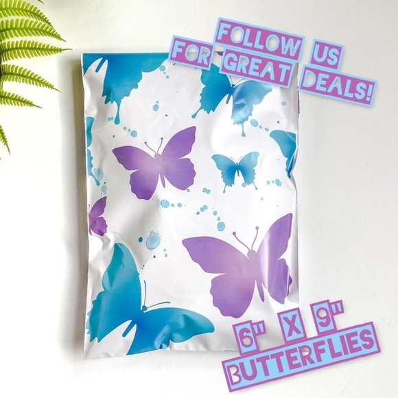 Other - 50 Butterflies 6x9 Poly Mailers
